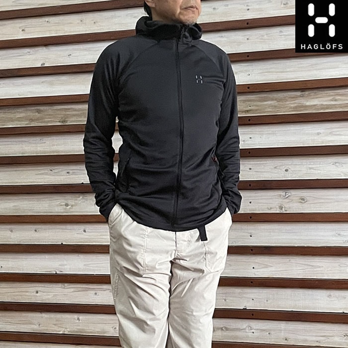 HAGLOFS Haglofs ホグロフス 607777 国内正規品 Korp Mid Hood Men コープ ミッド フード  TrueBlack