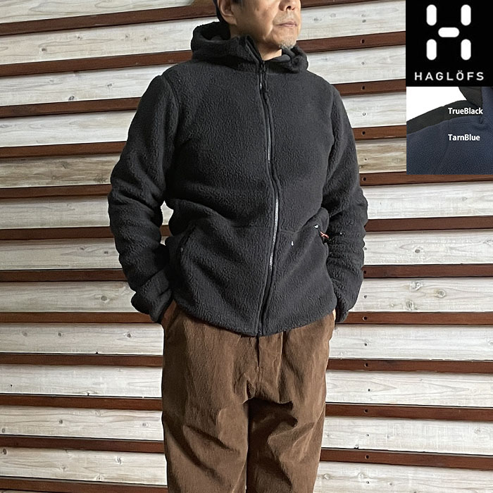 HAGLOFS Haglofs ホグロフス 607817国内正規品 Funas Pile Hood Men フナス パイル フード  TrueBlack  TarnBlue