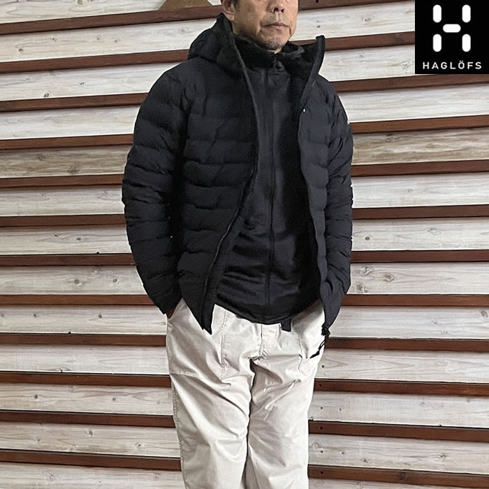 HAGLOFS Haglofs ホグロフス607459 国内正規品  Spitz Down Hood Men スピッツ ダウン フード TrueBlack