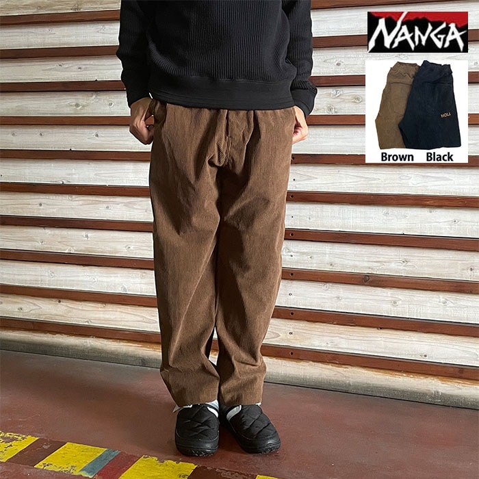 NANGA ナンガ N2530-1D147C MOTIVE PANTS CORDUROY(HOLI) モーティブ パンツ コーデュロイ Black Brown