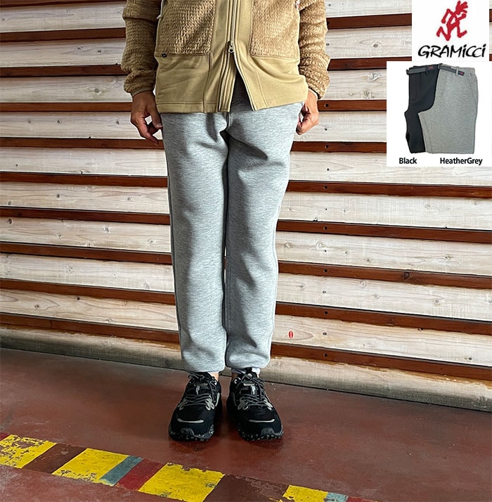 Gramicci グラミチ GUP4-FJP05 TECH KNIT NALLOW RIB PANT テックニットナローリブパンツ Black HeatherGrey