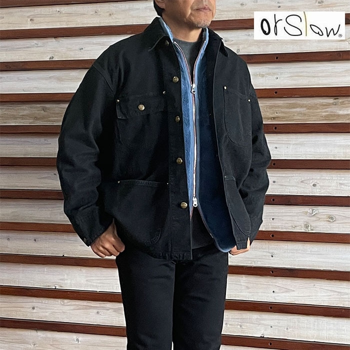 orslow オアスロウ RELAX FIT COVERALL JK リラックスフィットオックスフォードカバーオールジャケット 01-6034-61S