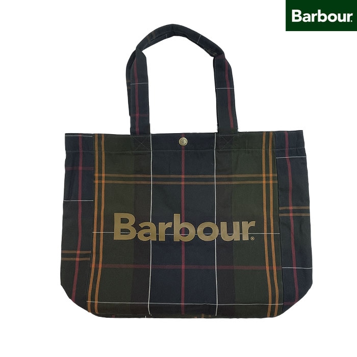BARBOUR Barbour バブアー UBA0751 国内正規品 Telfieldタータンロゴトートバッグ 2025 AW Check