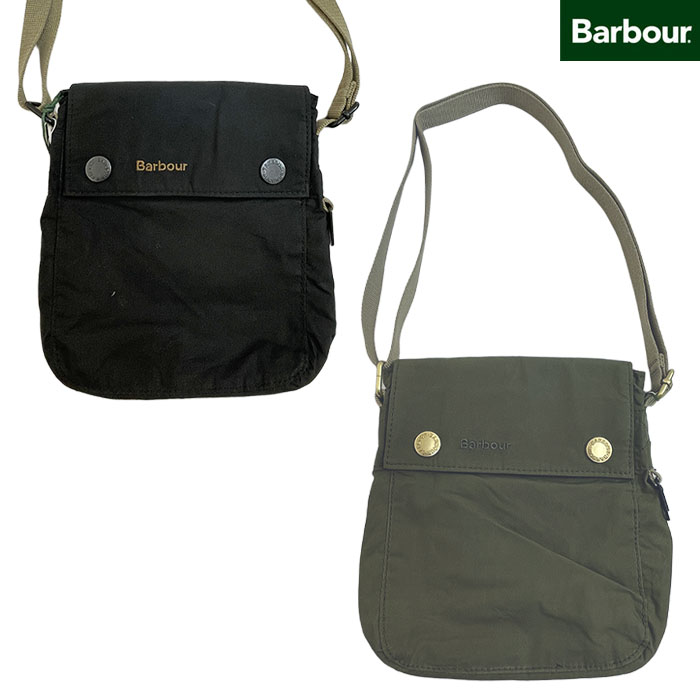 BARBOUR Barbour バブアー UBA0739  国内正規品 TRANSPORT Crossbody Bag トランスポート クロスボディバッグ  Black  Green