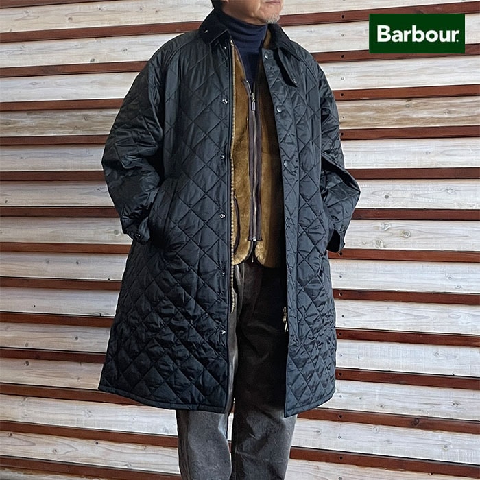 BARBOUR Barbour バブアーエクスモア キルティングミドル レングス コート MQU1867 国内正規品 EXMOOR QUILTED COAT Black