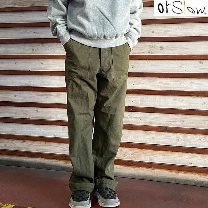 orSlow オアスロウ ヴィンテージフィットファティーグパンツ VINTAGE FIT FATIGUE PANTS ヘリンボーン 03-V5002-7