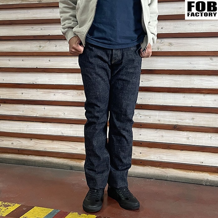 FOB FACTORY エフオービーファクトリー F147 G3 SELVEDGE DENIM 5P G3 セルヴィッチ デニム 5P パンツ OneWash