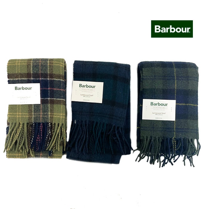 Barbour BARBOUR バブアーラムズウールスカーフ タータンパターン　252USC0001