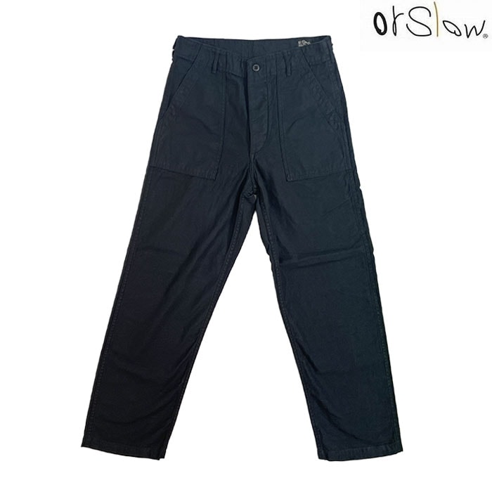 orslow オアスロウ US ARMY FATIGE PANTS オリジナル生地 レギュラーフィット ファティーグパンツ Black 日本製 01-5002-J61