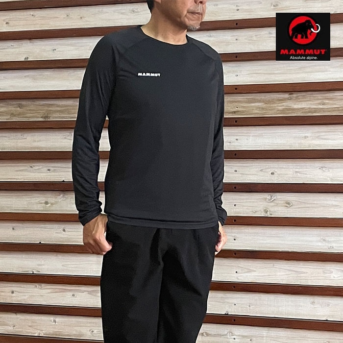 MAMMUT マムート 国内正規品 デュカン ファーストレイヤー ロングスリーブ アジアンフィット Ducan FL Longsleeve 高機能長袖トップス Black  1012-00530