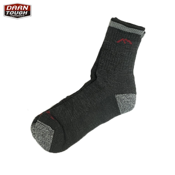 DARN TOUGH ダーンタフ マイクロクルー ミッドウェイトクッションHIKE TREK MICRO CREW MIDWEIGHT Black アメリカ製  1466