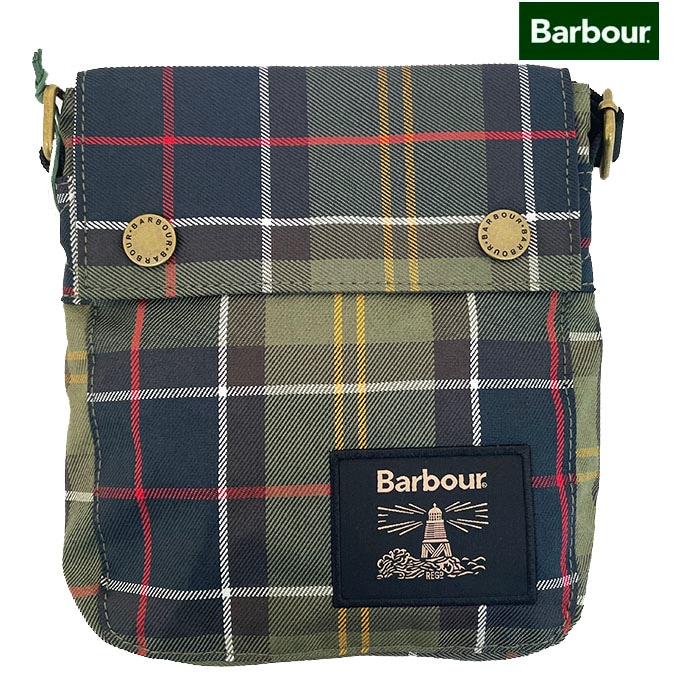 BARBOUR Barbour バブアートーリドン タータンフライトバッグ Toridon tartan flight Bag Green 261UBA0753