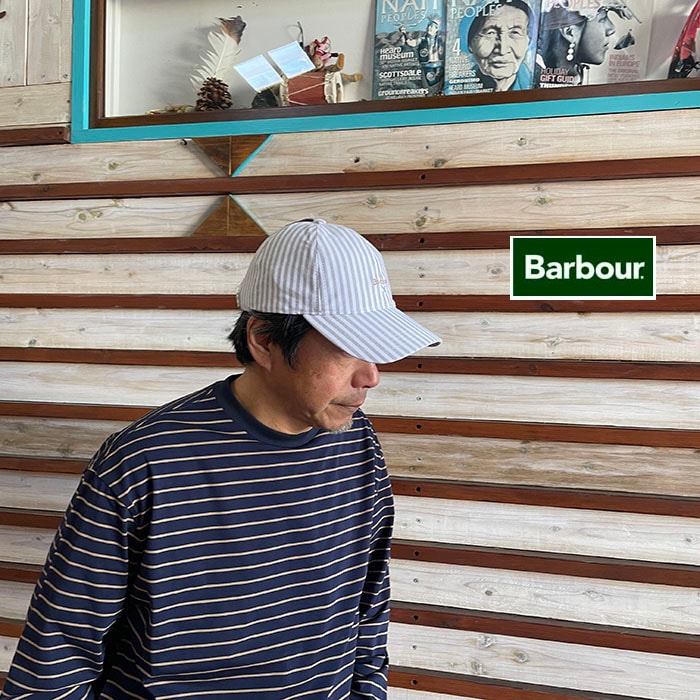 Barbour BARBOUR バブアー CRESSWELL CAP ストライプ6パネルキャップキャップ ユニセックス  STONE  261MHA0935