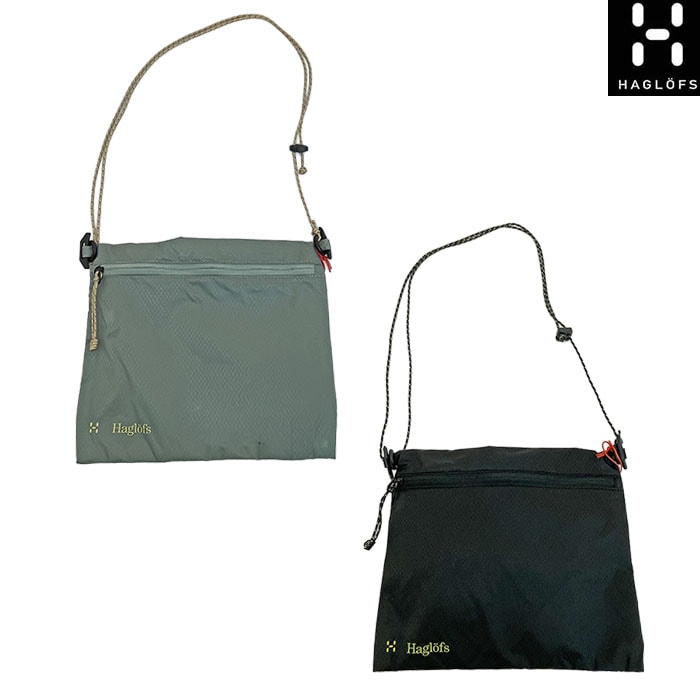HAGLOFS Haglofs ホグロフス フラット アクセサリー バッグ Flat accessory bag サコッシュ 国内正規品 DewGreen TrueBlack 608419