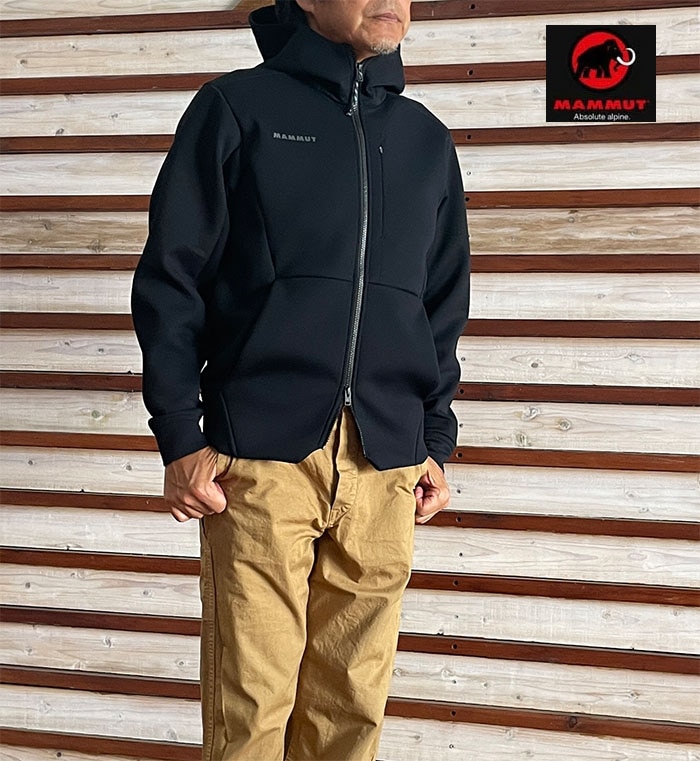 MAMMUT マムート ダイノ2.0 ミッドレイヤー フーデッド ジャケット アジアンフィット Dyno 2.0 ML Hooded Jacket 国内正規品 Black 1014-04980