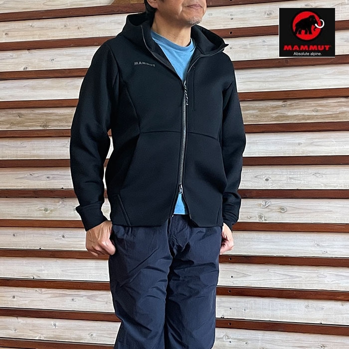 MAMMUT マムート ダイノ 2.0 ミッドレイヤー フーデッド ジャケット アジアンフィット Dyno 2.0 ML Hooded Jacket 国内正規品   Black  1014-04980