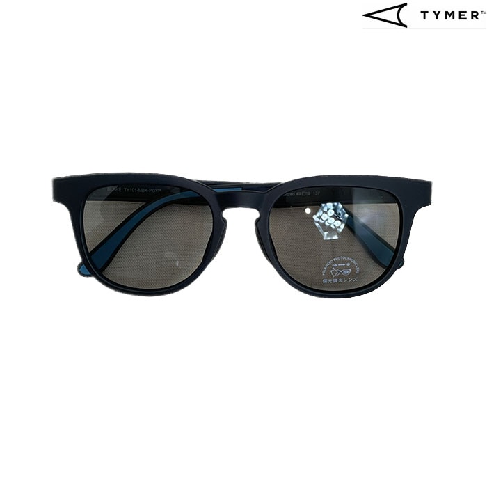 TYMER タイマー BLAKE ブレイク 偏光調光レンズ スポーツサングラス Photochromic GreyPolarized フォトクロミックグレーポラライズド TY101-MBK-PGYP