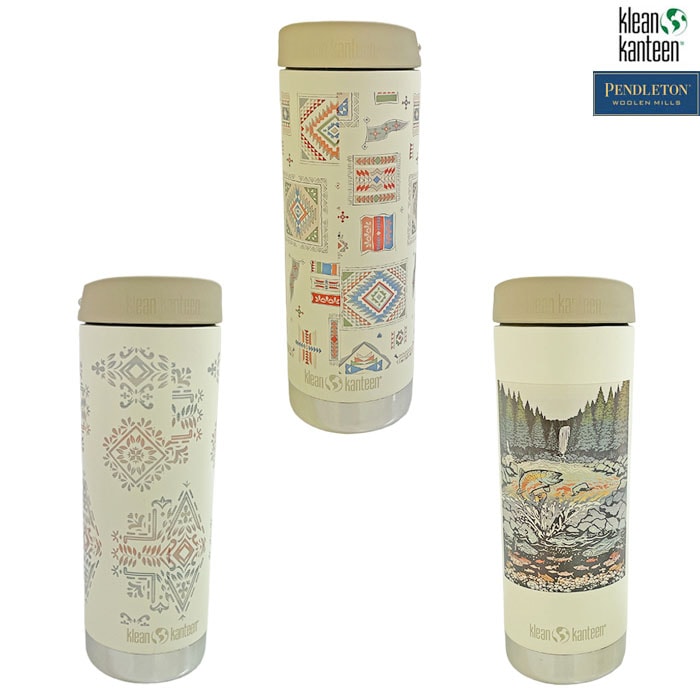 Klean Kanteen ペンドルトンコラボデザイン クリーンカンティーン 限定TKワイド 473ml 漏れない カフェキャップ FlagIvory  LaurelGlove  SalomonFalls YK200