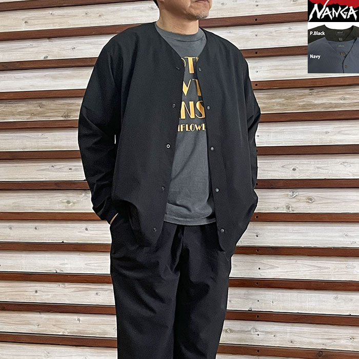 NANGA ナンガ ドットエアコンフィ カーディガン DotAir COMFY CARDIGAN 快適さをキープする高機能カーディガン  Navy  Black   N2500-1T302A