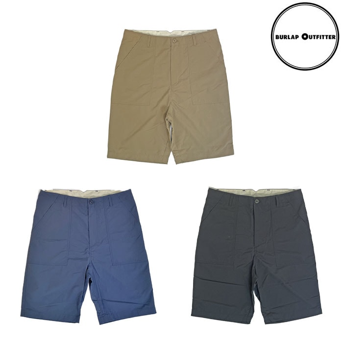 BURLAP OUTFITTER バーラップアウトフィッター ファティーグショーツ FATIGUE SHORT Cork  Lapis  Raven 日本製 BO070057