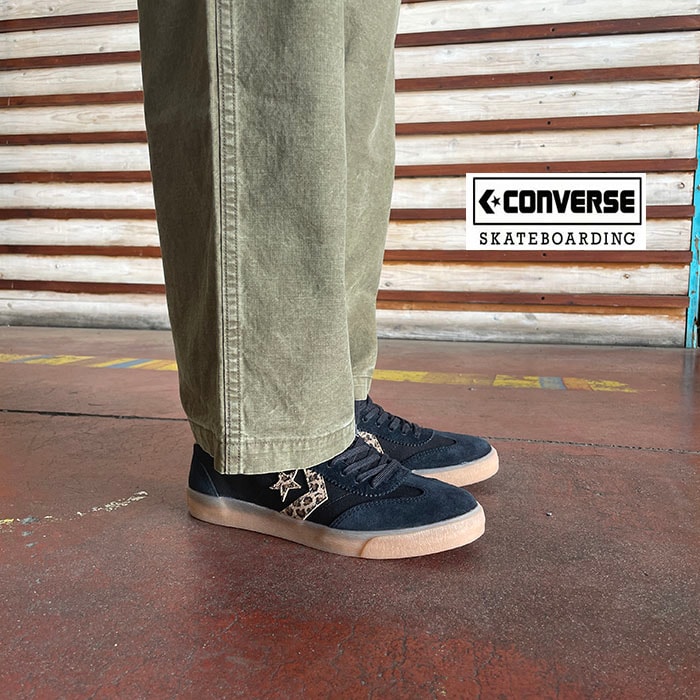 【SALE】CONVERSE SKATEBOARDING　コンバースロードクラシック スウェードスニーカー 33702930 国内限定 ブラックレオパード