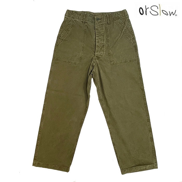 orslow オアスロウ サマーファティーグパンツ SUMMER FATIGUE PANTS スラブキャンバス生地　Olive　01-5103-M77