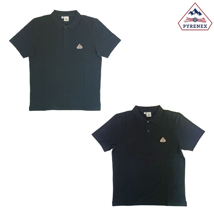 PYRENEX ピレネックス ポロシャツ コバルト POLO SHIRT COBALT ユニセックス 国内正規品 Amiral Black  HMZ012AmiralL