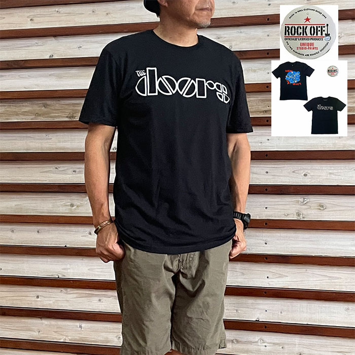 ROCK OFF ロックオフ BEASTIEBOTS Hello Nasty DOORS Logo プリントTシャツ ブラック