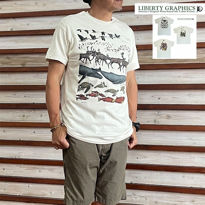 Liberty Graphics リバティーグラフィックス プリントナチュラルT アートTシャツ UNISEX
