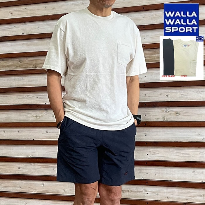 WALLA WALLA SPORT ワラワラスポーツ バーズアイメッシュポケットT BIRDSEYE MESH POCKET TEE