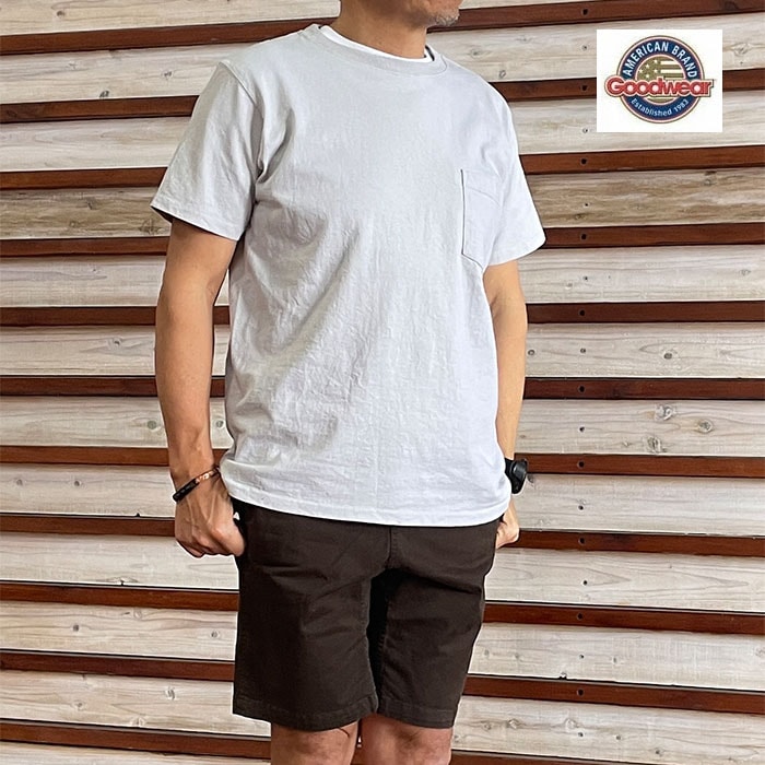 Goodwear グッドウェア半袖ポケットTシャツ POCKET T ポケT アメリカ製 UNISEX