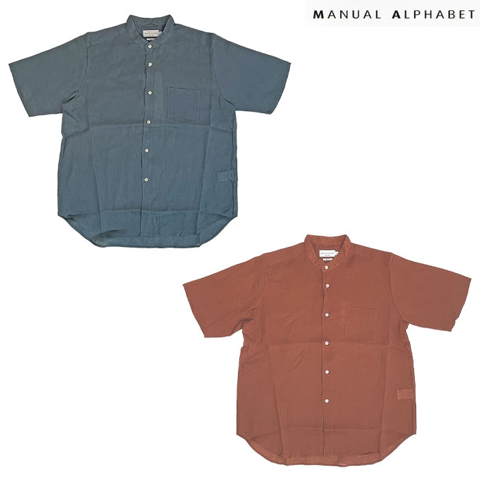 INDIVIDUALIZED SHIRTS MANUAL ALPHABET別注 MANUAL ALPHABET マニュアルアルファベット LINEN CANVAS LOOSE FIT BC