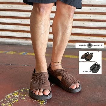 MALIBU SANDALS マリブサンダルズ CANYON キャニオン UNISEX 快適なフィット ヴィーガンレザーサンダル  BISON BROWN DARK BROWN 国内正規品 MS010031