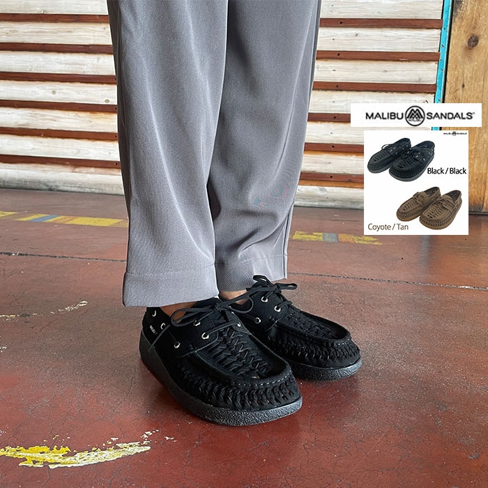 MALIBU SANDALS マリブサンダルズ SKIPPER BOAT SHOE スキッパーボートシュー デッキシューズ BlackBlack  CoyoteTan  国内正規品 MS310006 MS310007