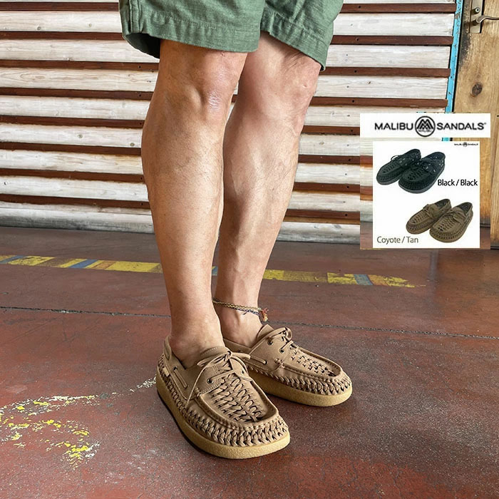 MALIBU SANDALS マリブサンダルズ SKIPPER BOAT SHOE スキッパーボートシュー デッキシューズ CoyoteTan  国内正規品 MS310006 MS310007