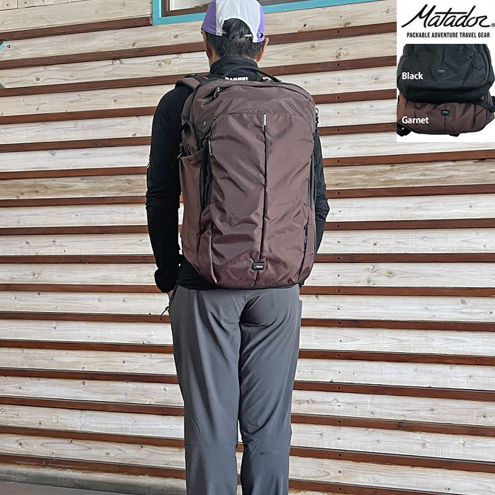Matador マタドール 30L キャリーオン トラベルパック 30L Carry-On Travel Pack あらゆる旅のシーンを想定したバックパック Black Garnet