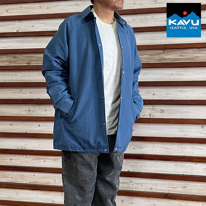 KAVU カブーメンズ インディゴ ノースウエスト ジャケット INDIGO NORTH WEST JACKET インディゴ染めコーチジャケット Blue 19822504