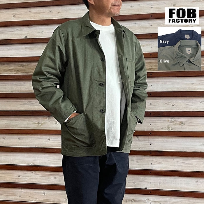 FOB FACTORY  エフオービー ファクトリー N-3 ユーティリティ ジャケット N-3 Utility Jacket 日本製 Navy  Olive F2472