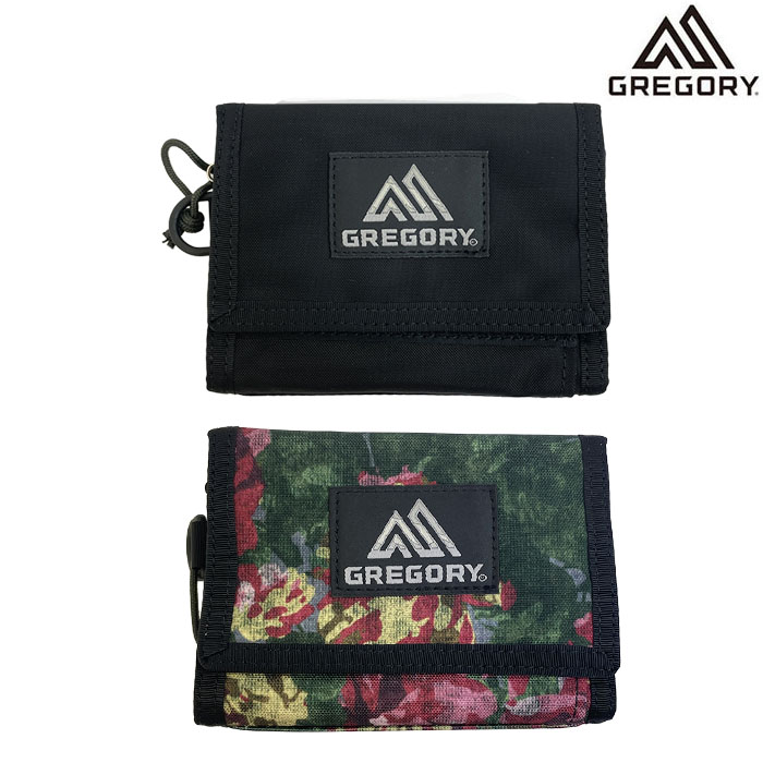 GREGORY グレゴリー トライフォールドワレット TRIFOLD WALLET ナイロン財布 国内正規品 Black  BotanicalTapestry 135107