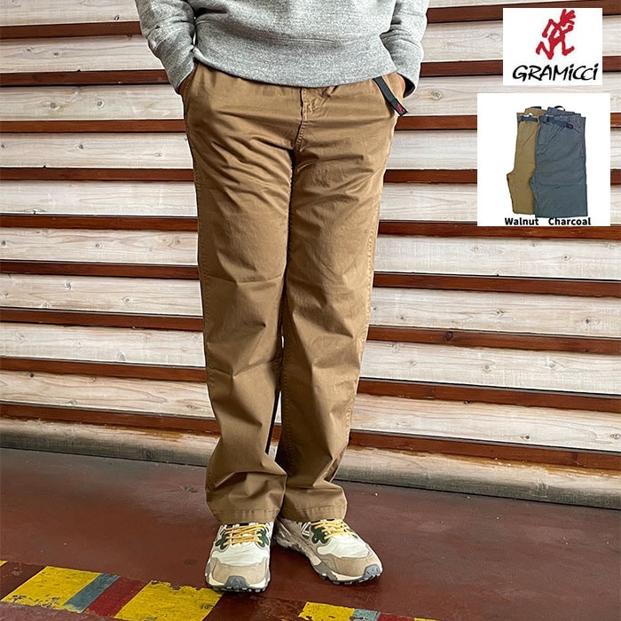 Gramicci グラミチ ニューナローリラックスパンツ NN-RELAXED PANT ほどよいゆとりを持たせた日本限定モデル Walnut Charcoal GMP6-FJP011