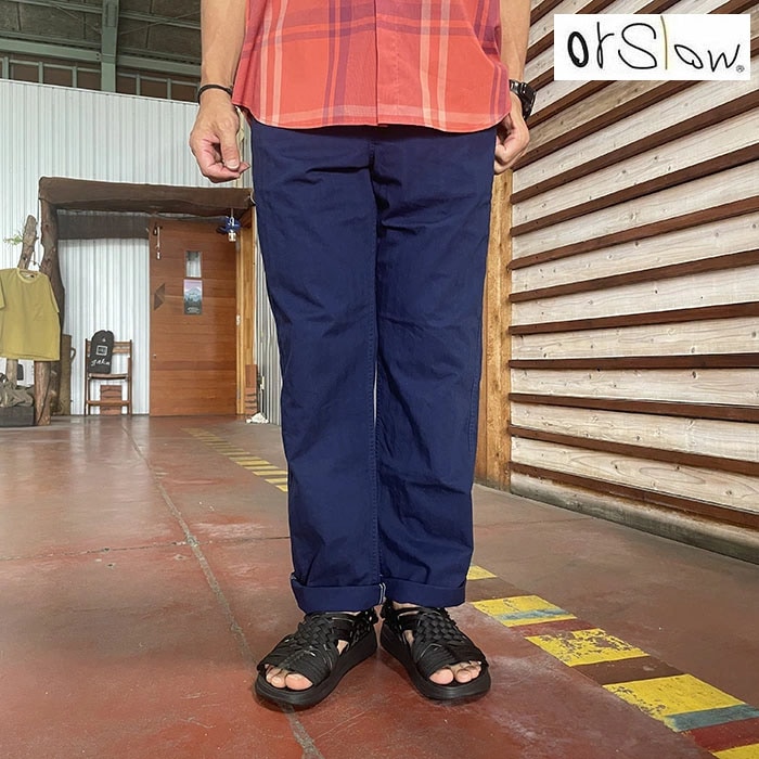 orslow オアスロウフレンチワークパンツ FRENCH WORK PANTS UNISEX 現代的ワークパンツ 03-5000-03 Blue