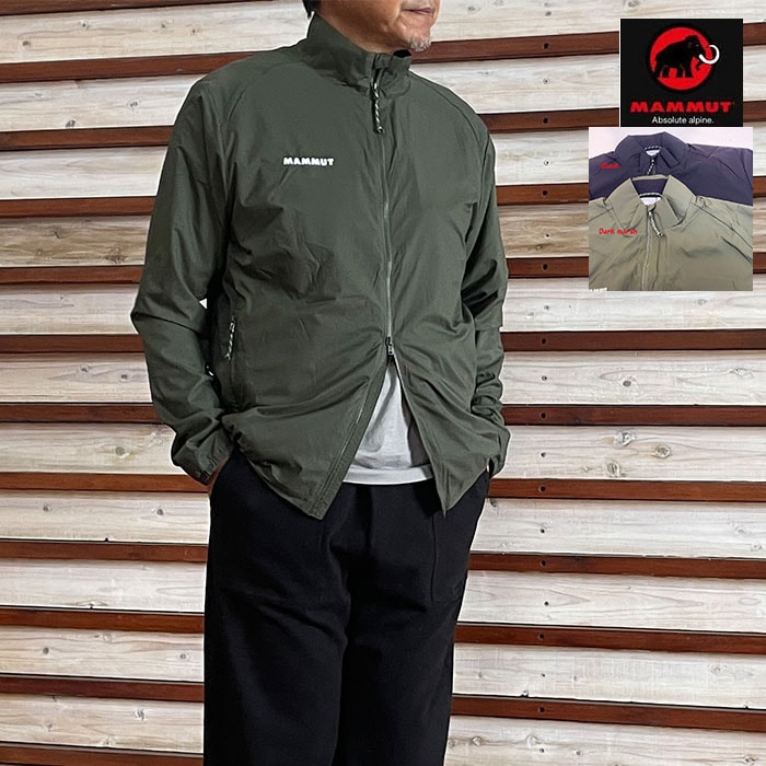 MAMMUT マムートトラバースラインドウィンドブレーカージャケット 国内正規品 dark marsh black 1012-01140