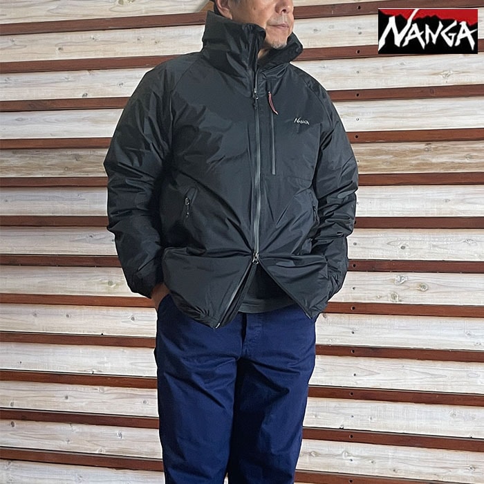 オーロラテックス スタンドカラーダウンジャケット AURORA TEX STAND COLLAR DOWN JACKET ブラック