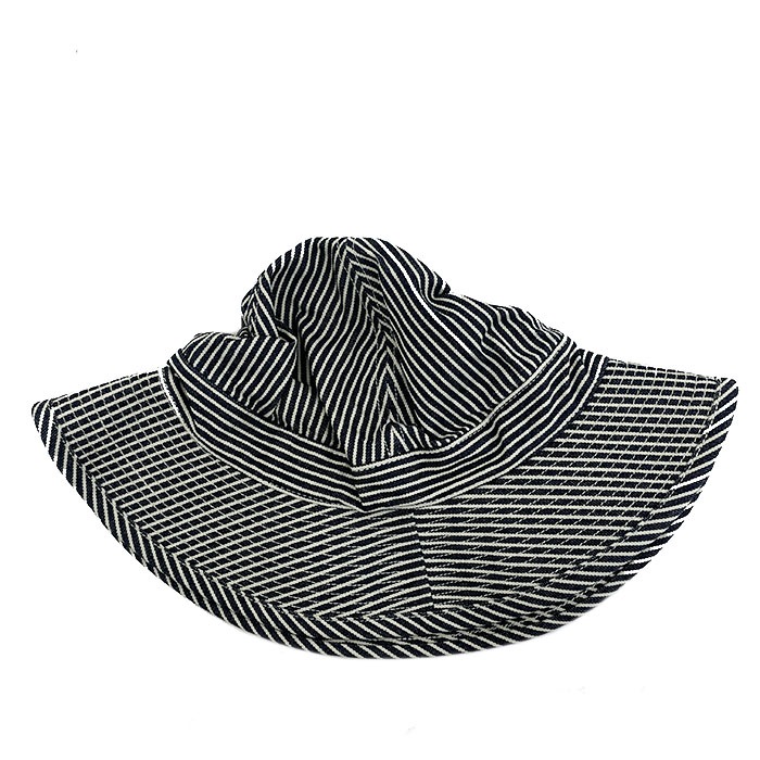 オアスロウ(orSlow) 03-001 US NAVY HAT 定番ハットエイジングを楽しむ　ミリタリーハット ヒッコリーストライプこだわりの日本製