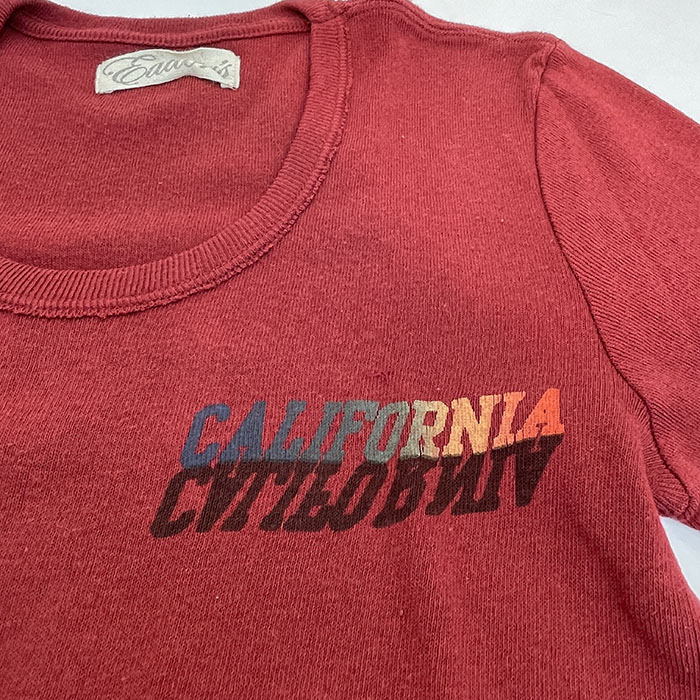 EDITOR'S　エディターズ【SALE】　フライスＵネック７分袖Ｔシャツ　CALIFORNIA　