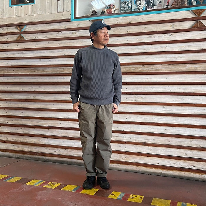 オアスロウ  orSlow  NEW YORKER TYPEWRITER ニューヨーカー  タイプライター生地 Greige 日本製 03-1002-55