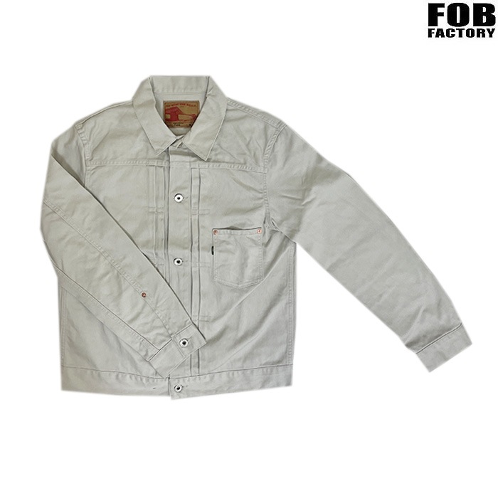 FOB FACTORY  エフオービーファクトリー【SALE】 PIQUE JACKET BEDFORD CORD ピケジャケット　F2438  Ivory