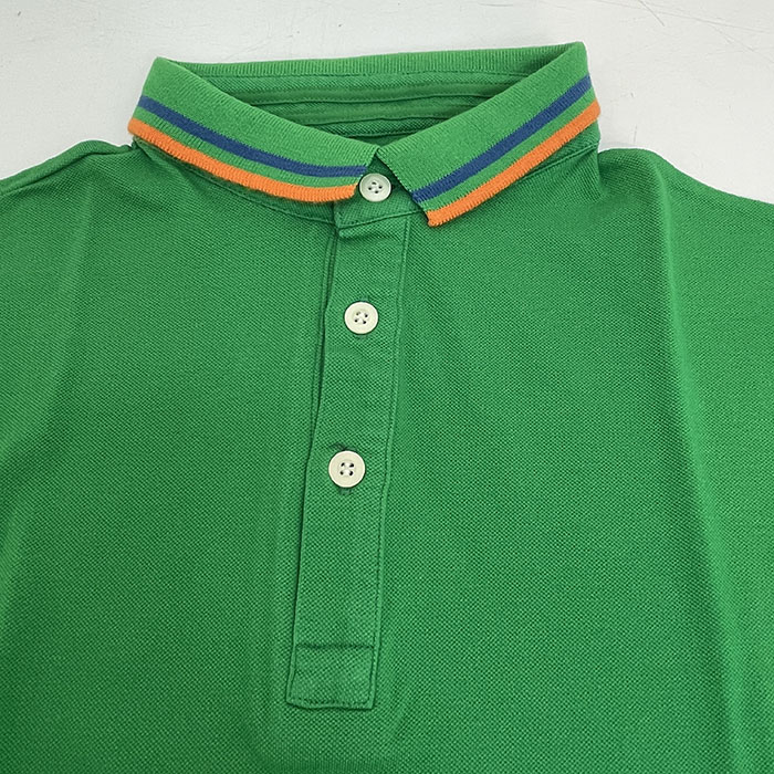 スタイルエディション【SALE78%OFF】　Style Addition 配色ライン入りベア鹿の子ポロシャツ　Made in Japan