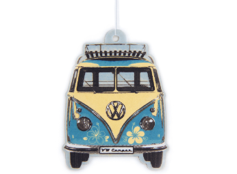 VW T1バス エアフレッシュナー - ピナコラダ/ターコイズ