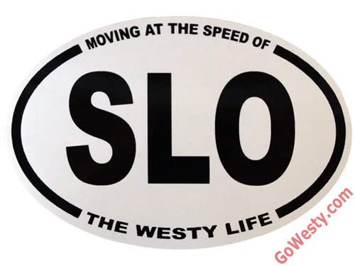 GOWESTY Moving at the Speed of SLO（スローライフ）ステッカー